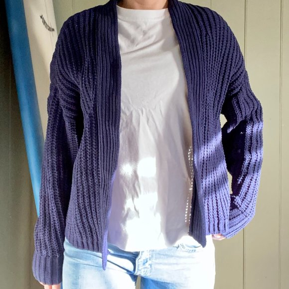 Lily Loves Sweaters - LAST DAY!  LILY LOVES Size medium (fits 8-12) Navy Blue Heavy ribbed Cardigan